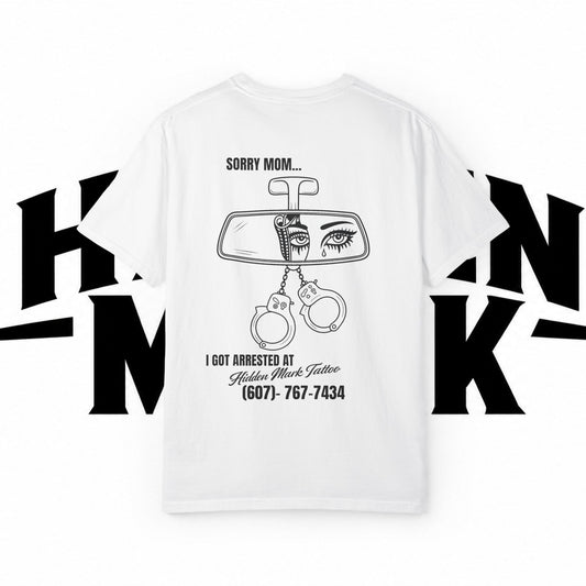 Hidden Mark Arrest Shop T-Shirt — Vintage Garment-Dyed Tee