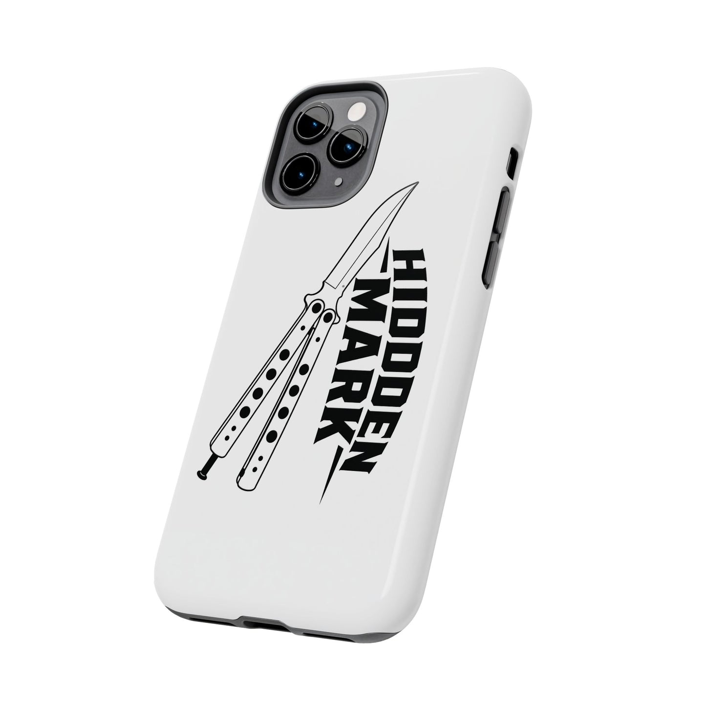 Hidden Mark Butterfly Knife Phone Case