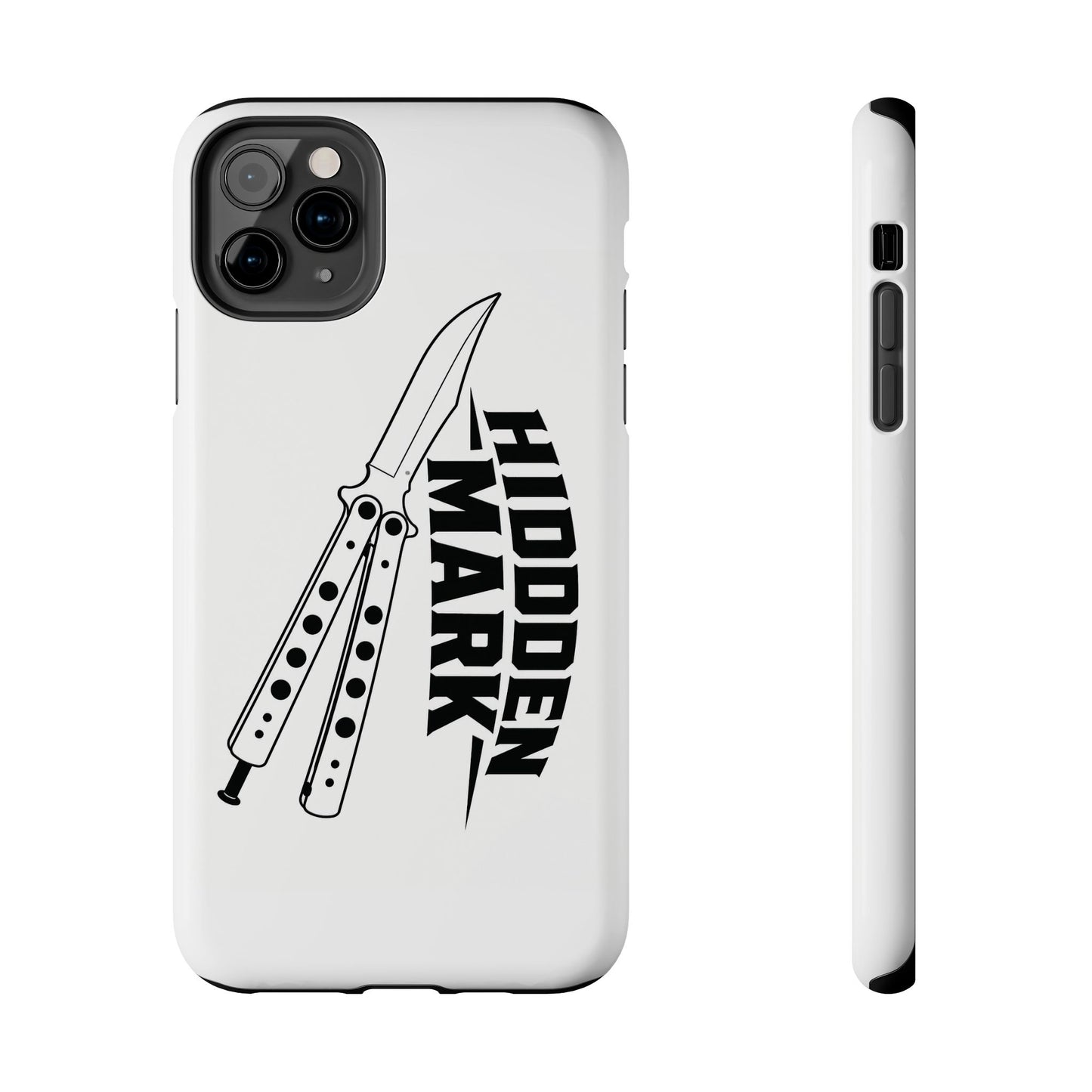 Hidden Mark Butterfly Knife Phone Case