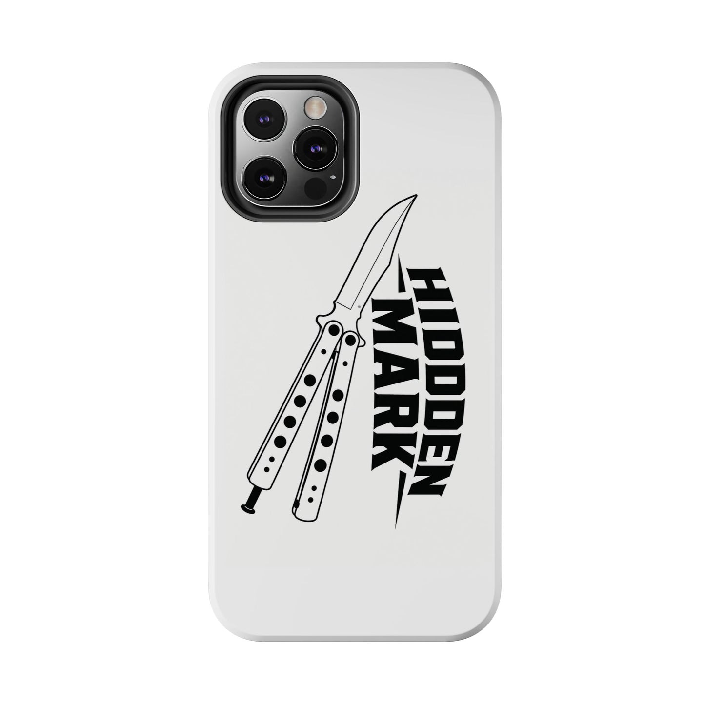 Hidden Mark Butterfly Knife Phone Case