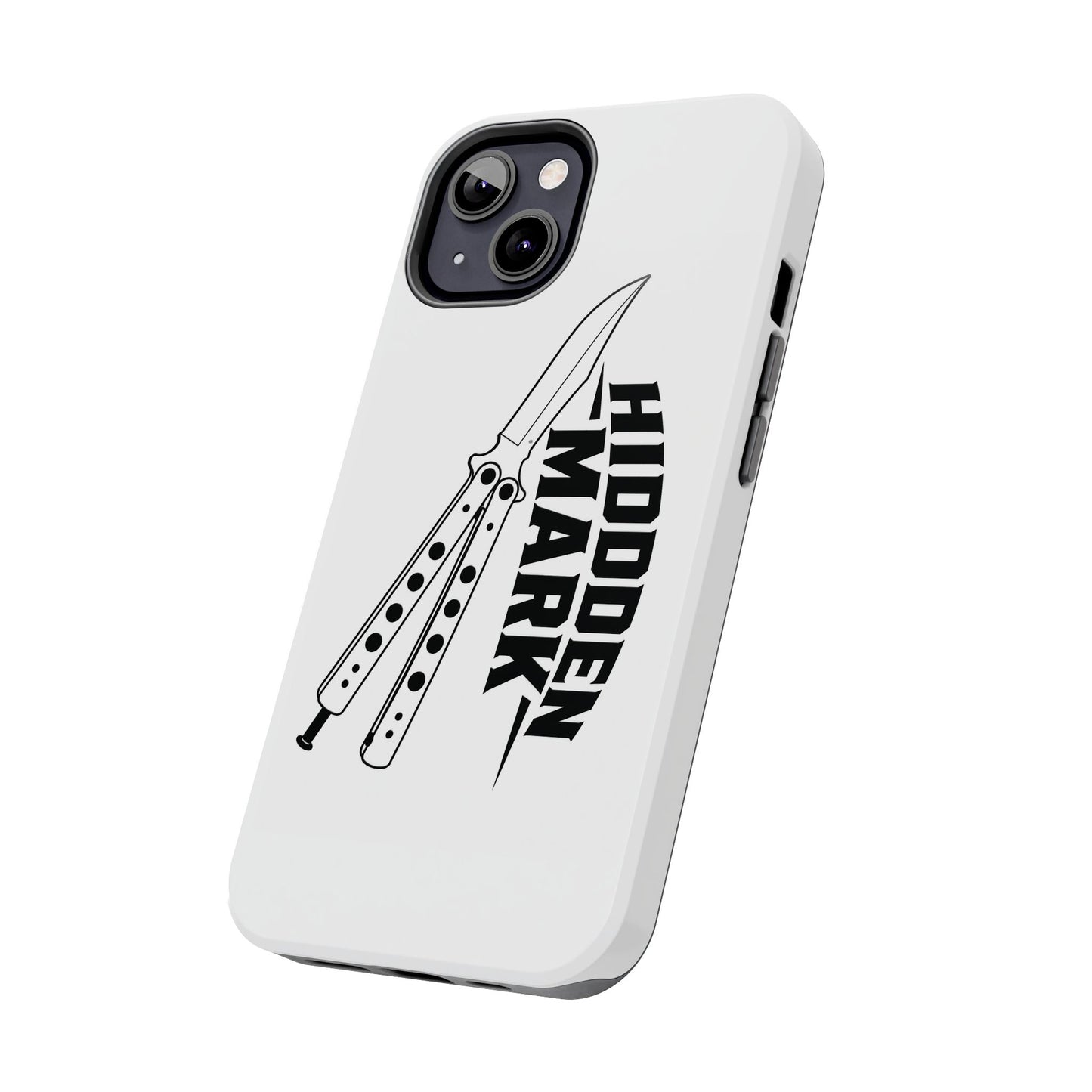 Hidden Mark Butterfly Knife Phone Case