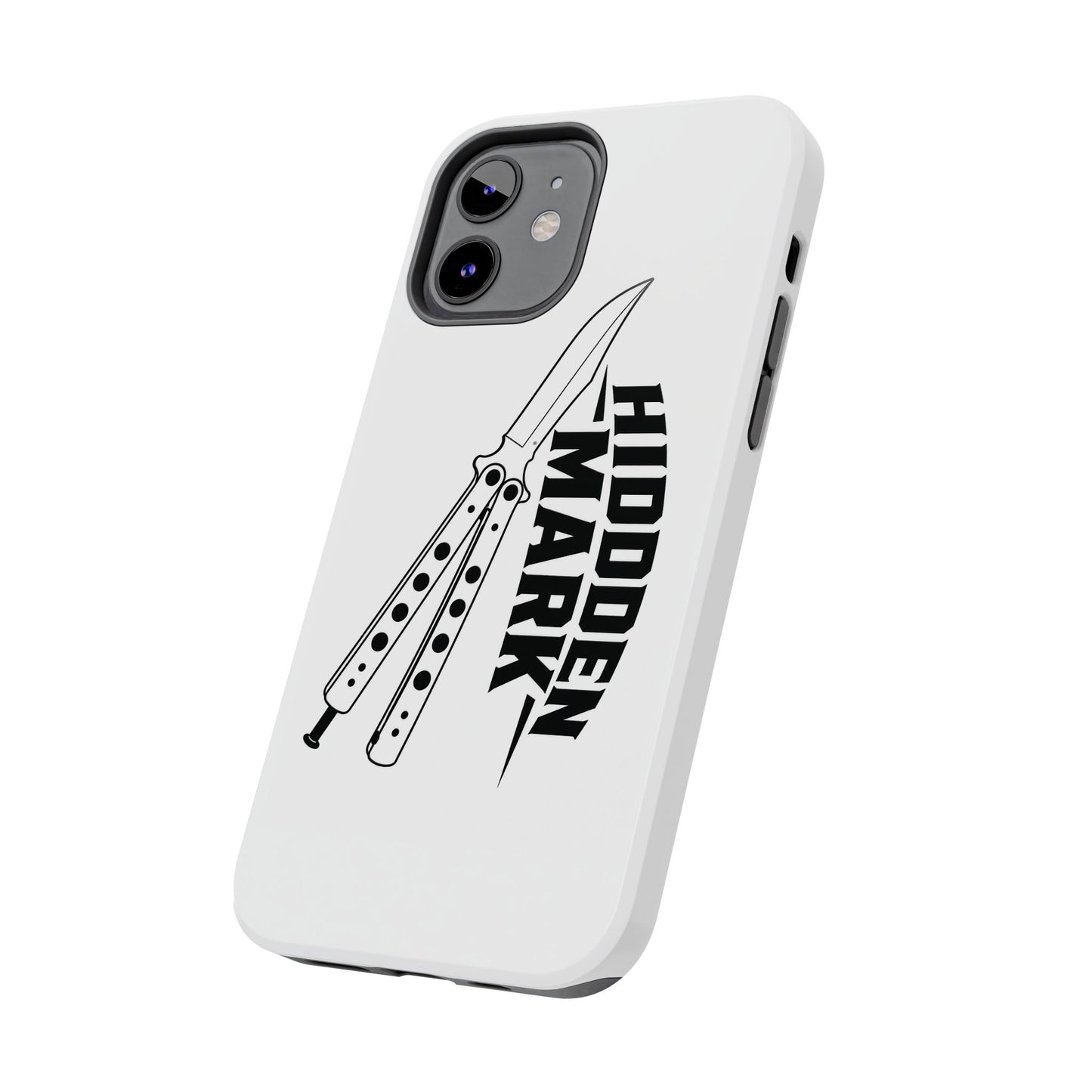 Hidden Mark Butterfly Knife Phone Case