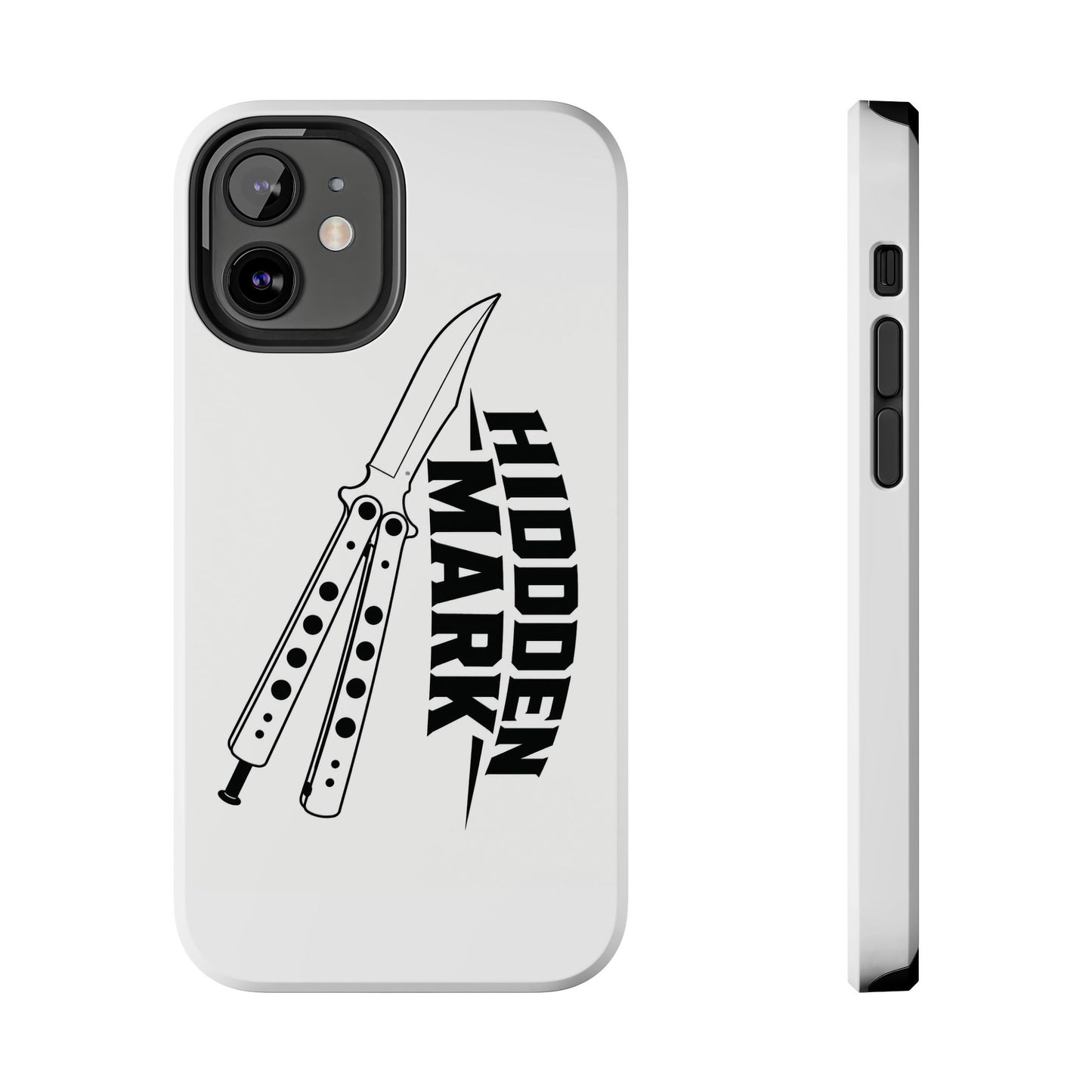 Hidden Mark Butterfly Knife Phone Case