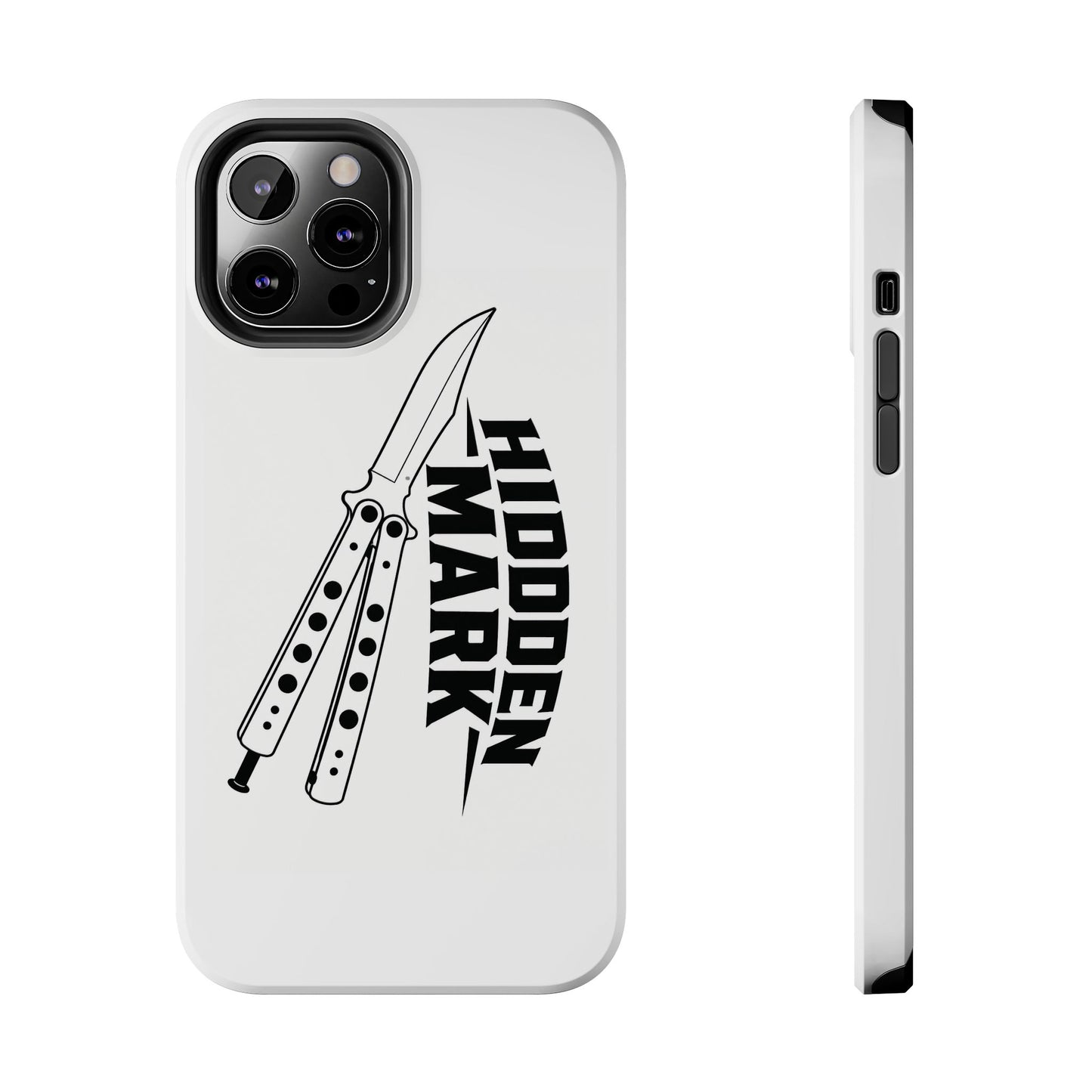 Hidden Mark Butterfly Knife Phone Case