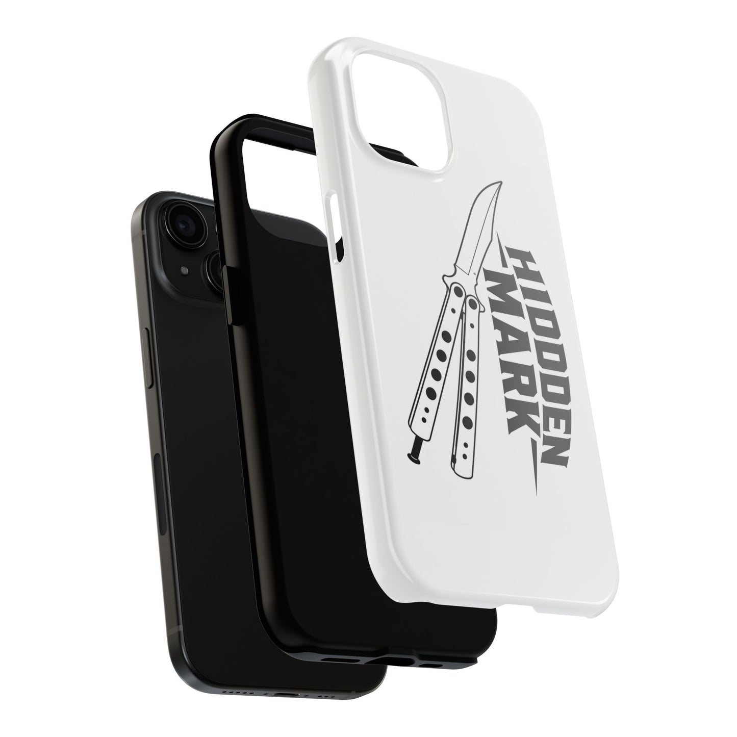 Hidden Mark Butterfly Knife Phone Case