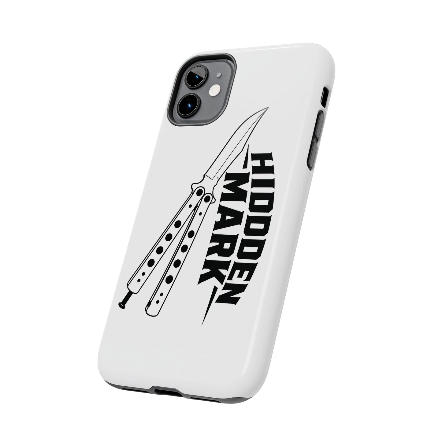 Hidden Mark Butterfly Knife Phone Case