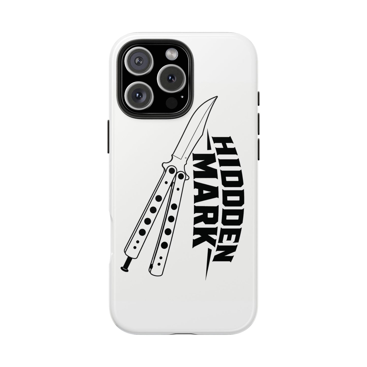 Hidden Mark Butterfly Knife Phone Case