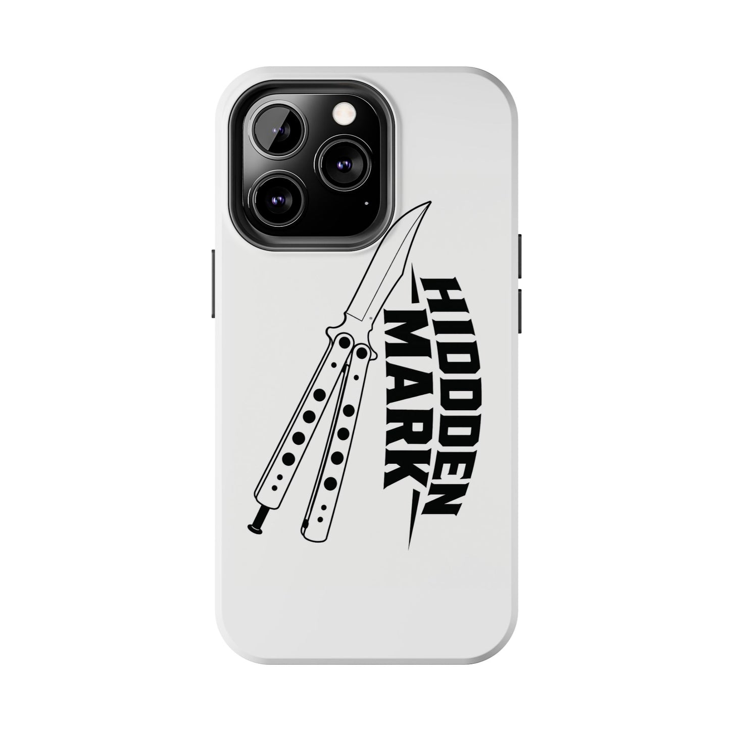 Hidden Mark Butterfly Knife Phone Case