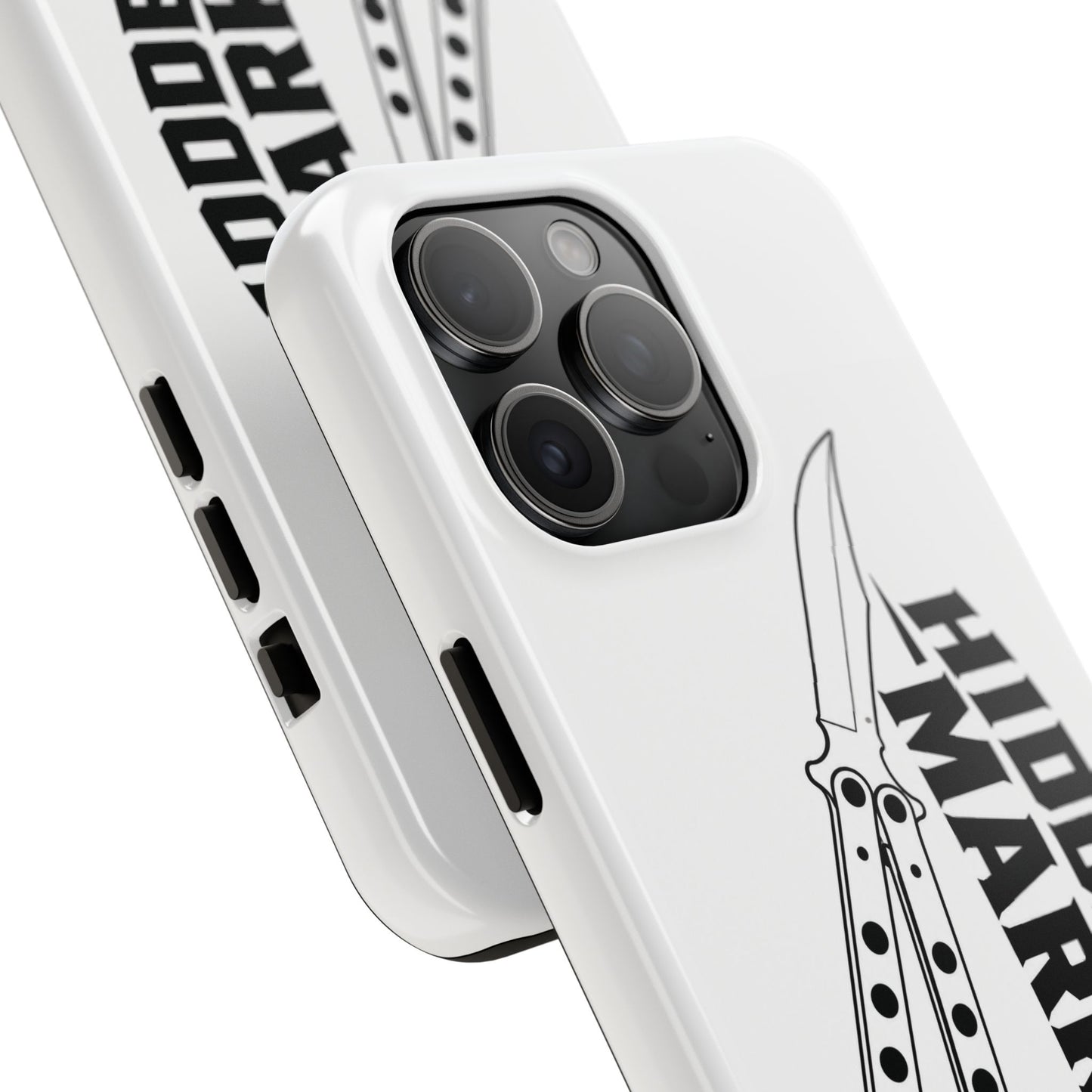 Hidden Mark Butterfly Knife Phone Case