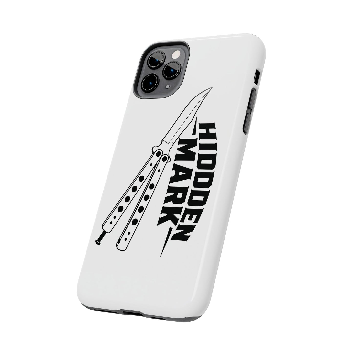 Hidden Mark Butterfly Knife Phone Case