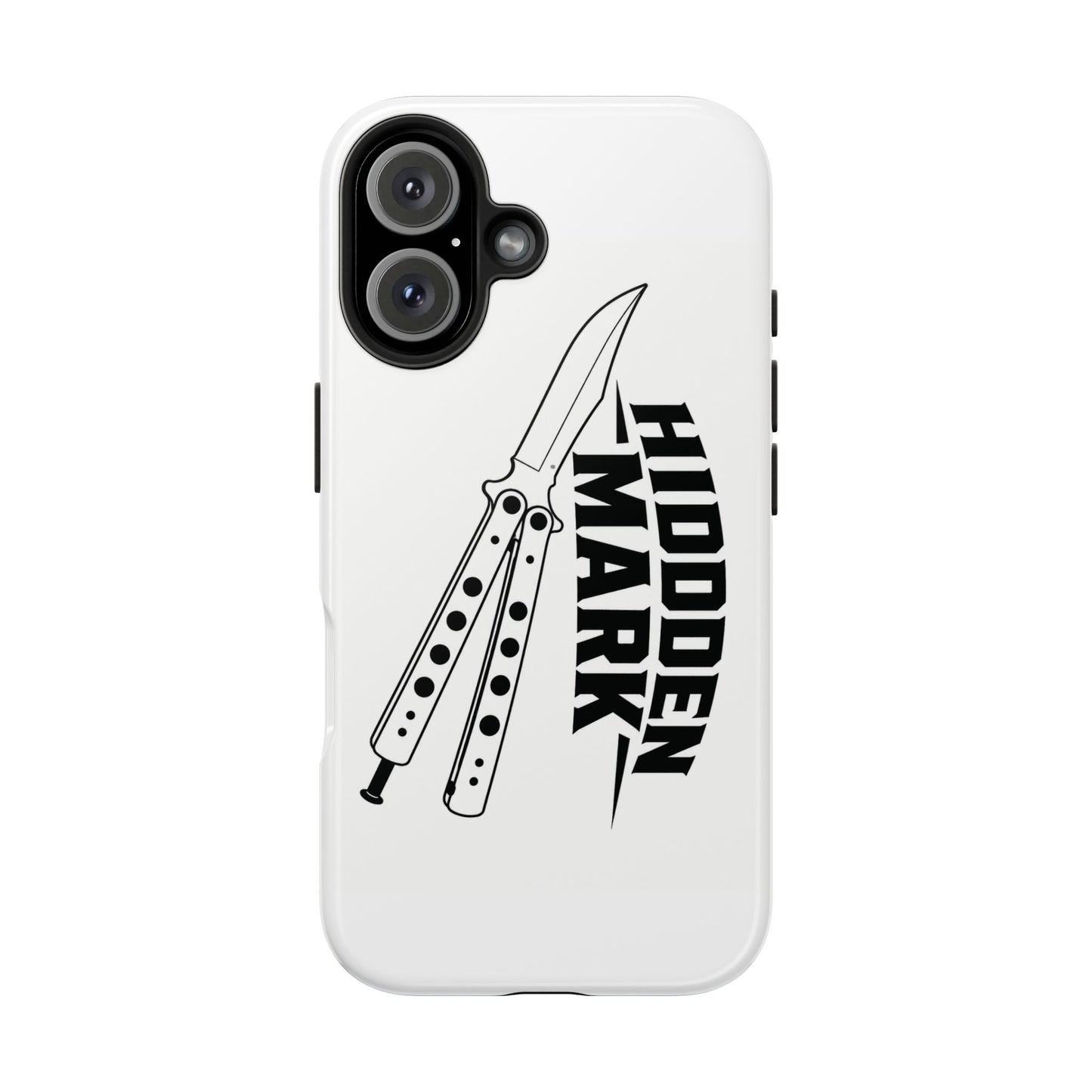 Hidden Mark Butterfly Knife Phone Case