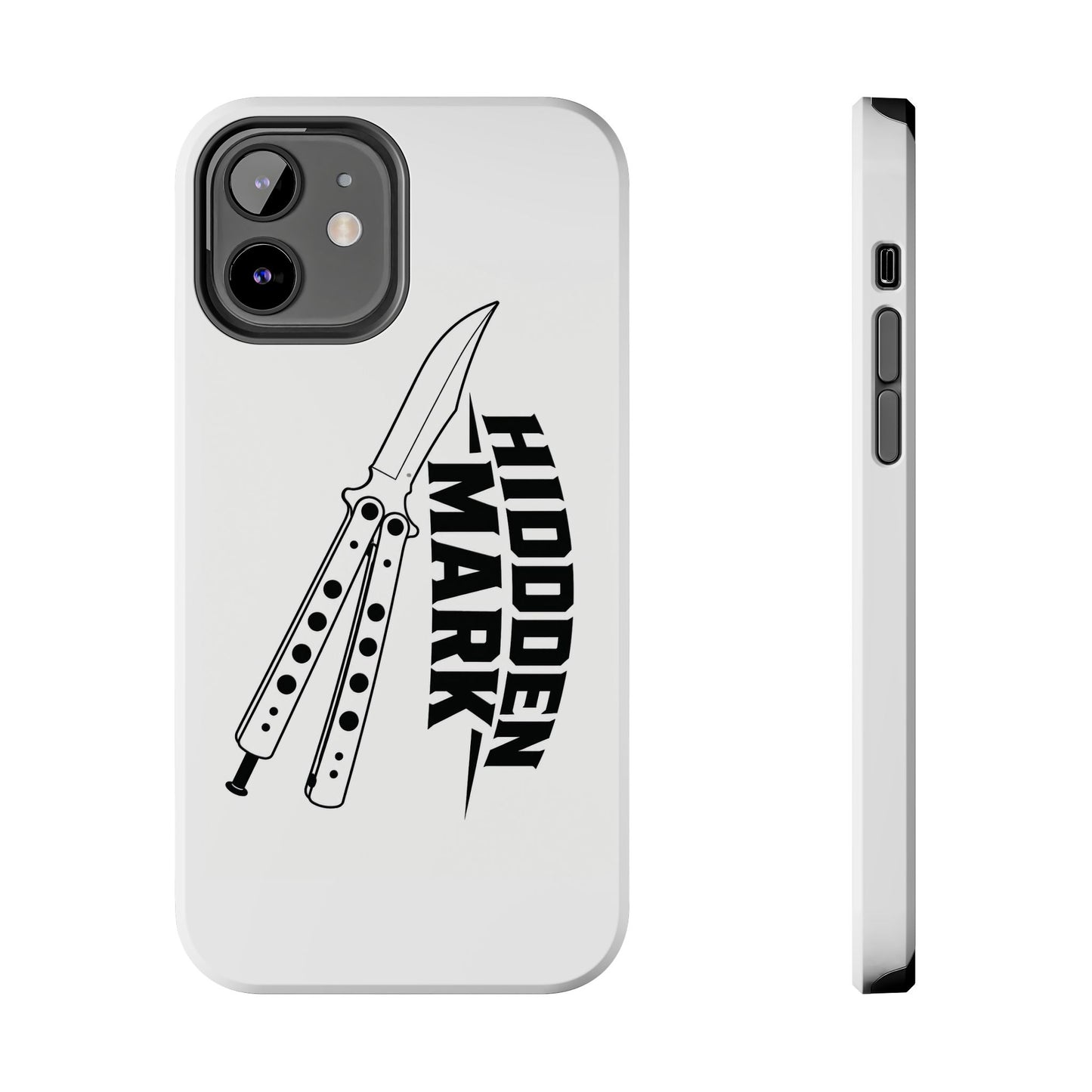 Hidden Mark Butterfly Knife Phone Case