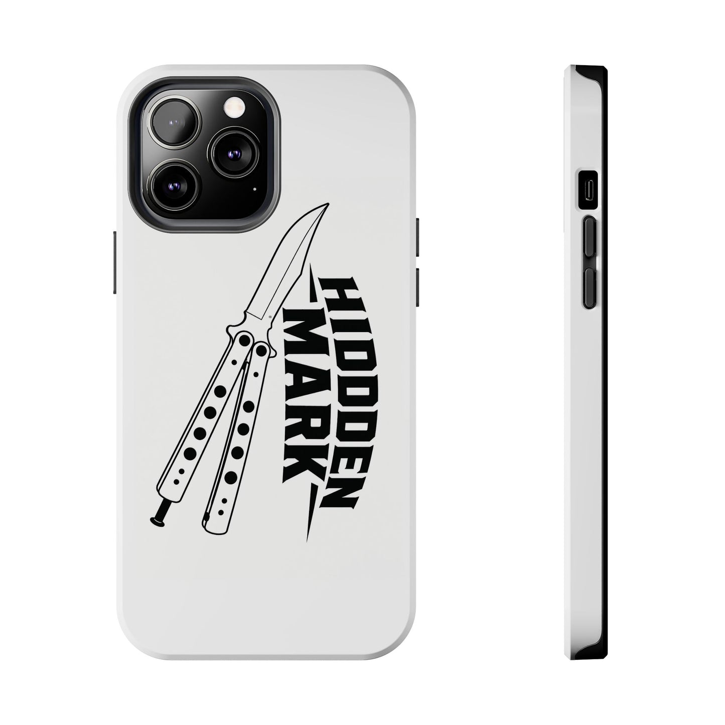 Hidden Mark Butterfly Knife Phone Case