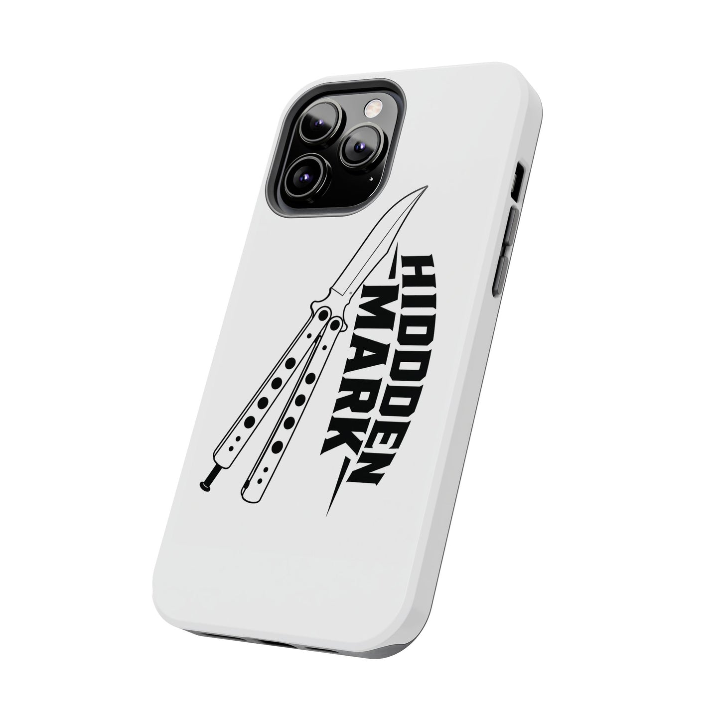 Hidden Mark Butterfly Knife Phone Case