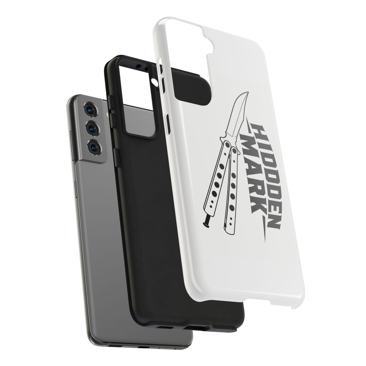 Hidden Mark Butterfly Knife Phone Case