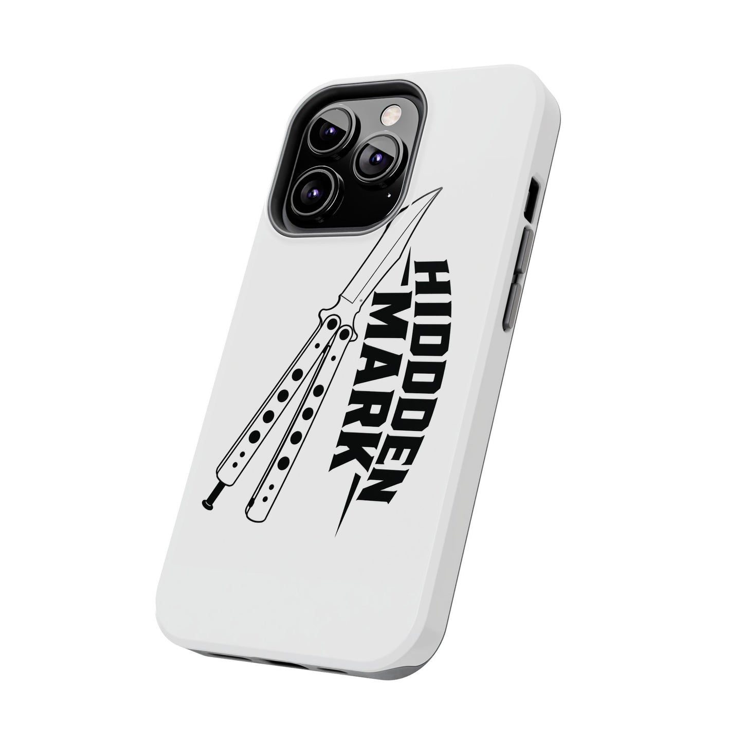 Hidden Mark Butterfly Knife Phone Case