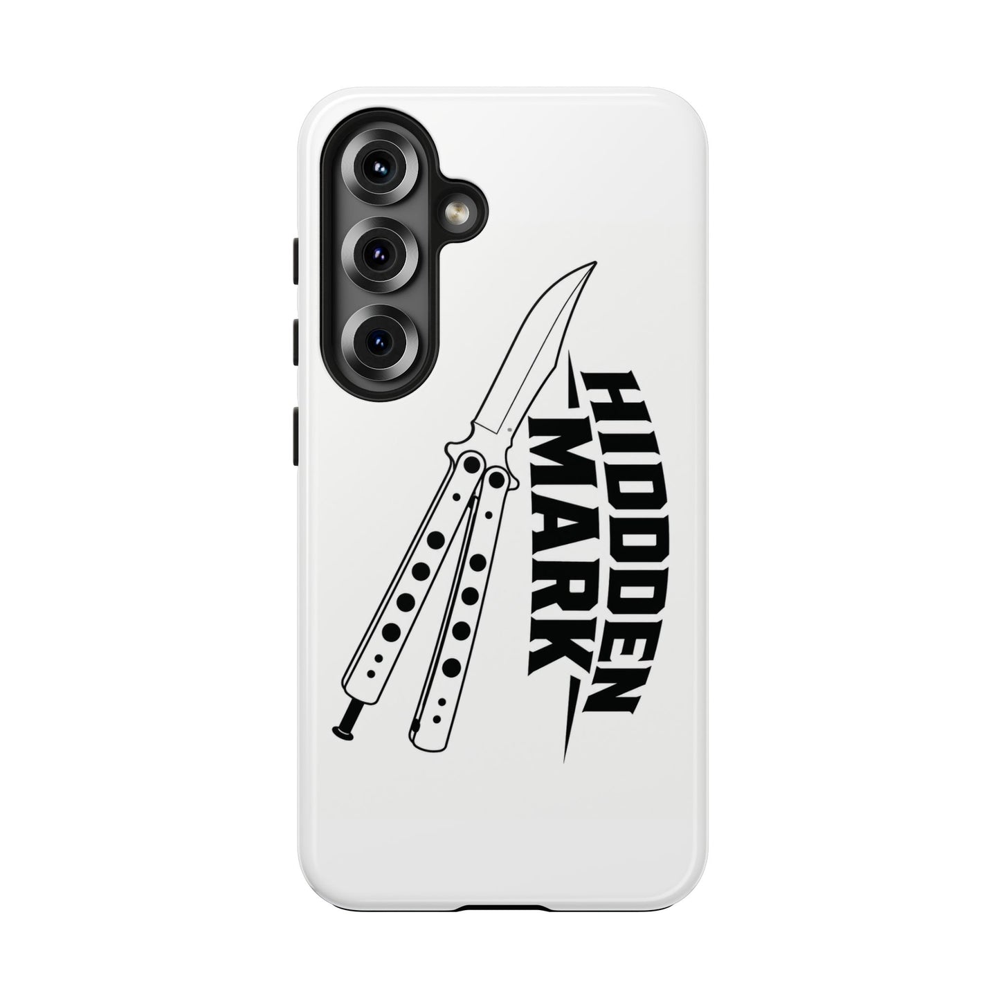 Hidden Mark Butterfly Knife Phone Case