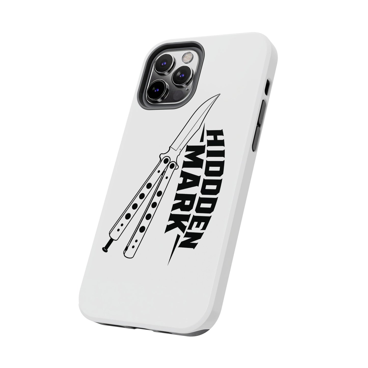 Hidden Mark Butterfly Knife Phone Case