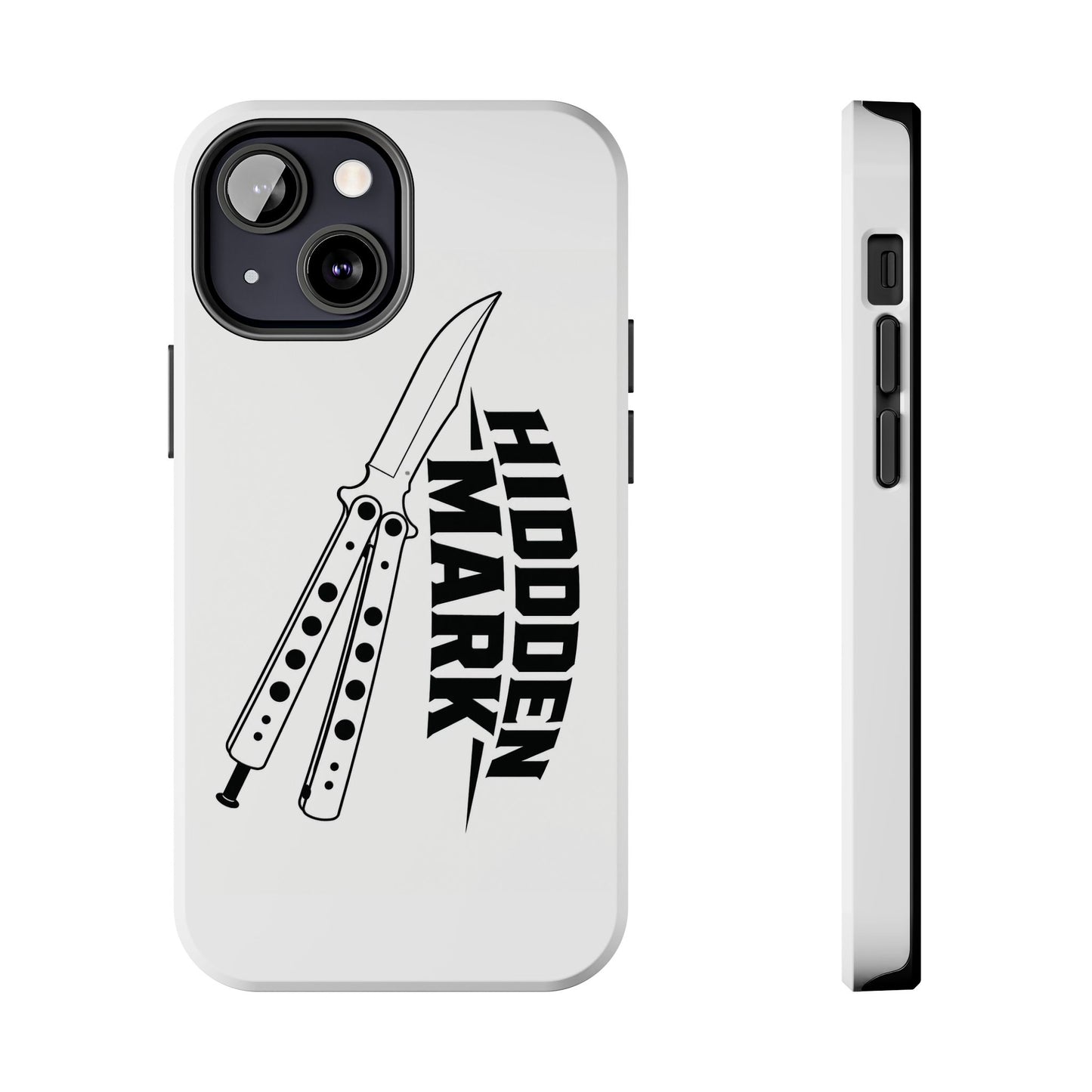 Hidden Mark Butterfly Knife Phone Case