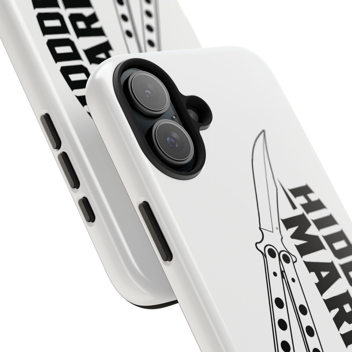 Hidden Mark Butterfly Knife Phone Case