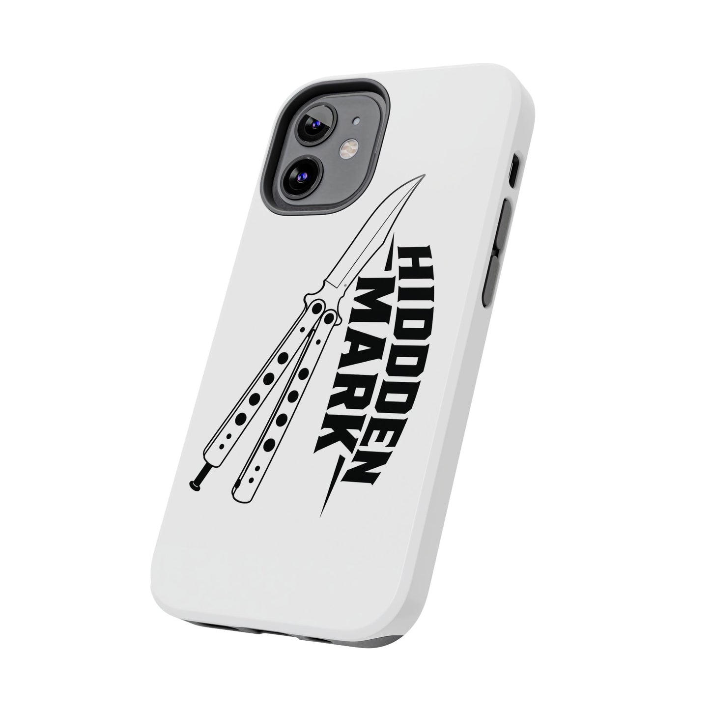 Hidden Mark Butterfly Knife Phone Case
