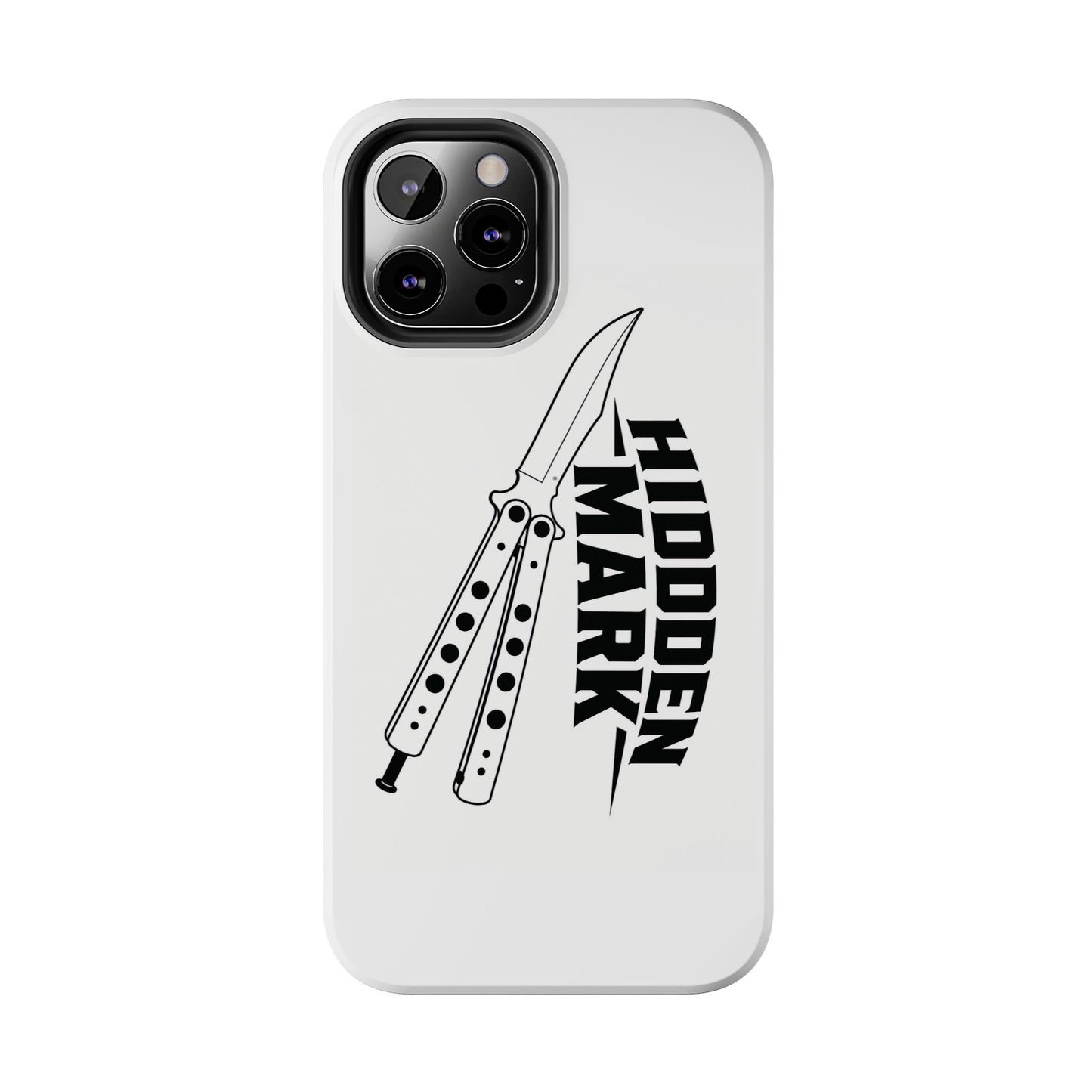 Hidden Mark Butterfly Knife Phone Case