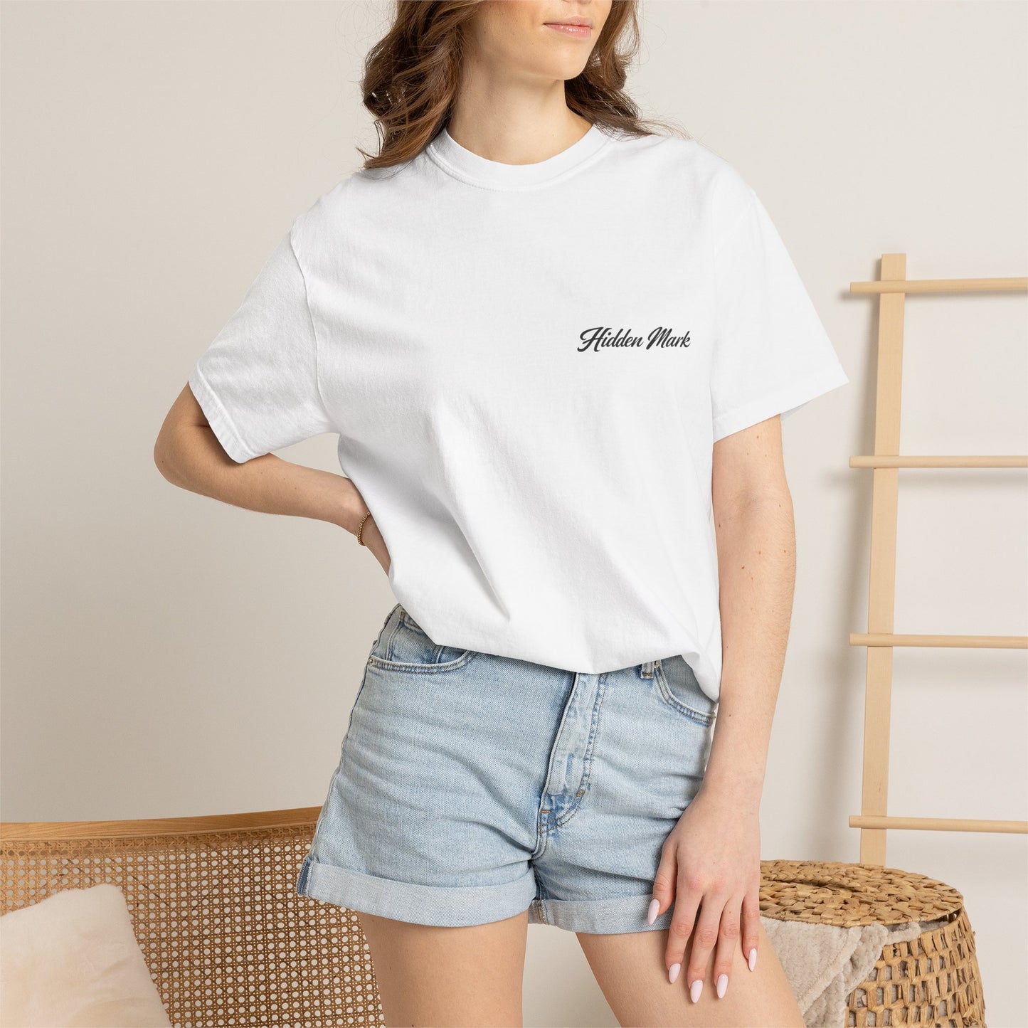 Hidden Mark Arrest Shop T-Shirt — Vintage Garment-Dyed Tee