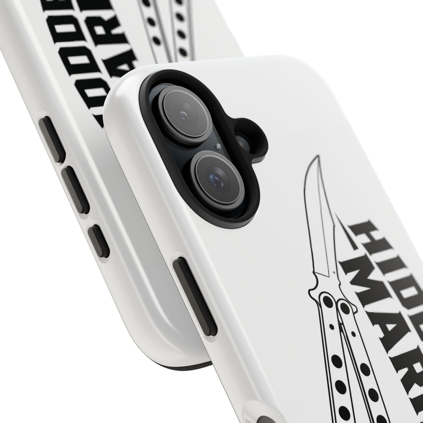 Hidden Mark Butterfly Knife Phone Case