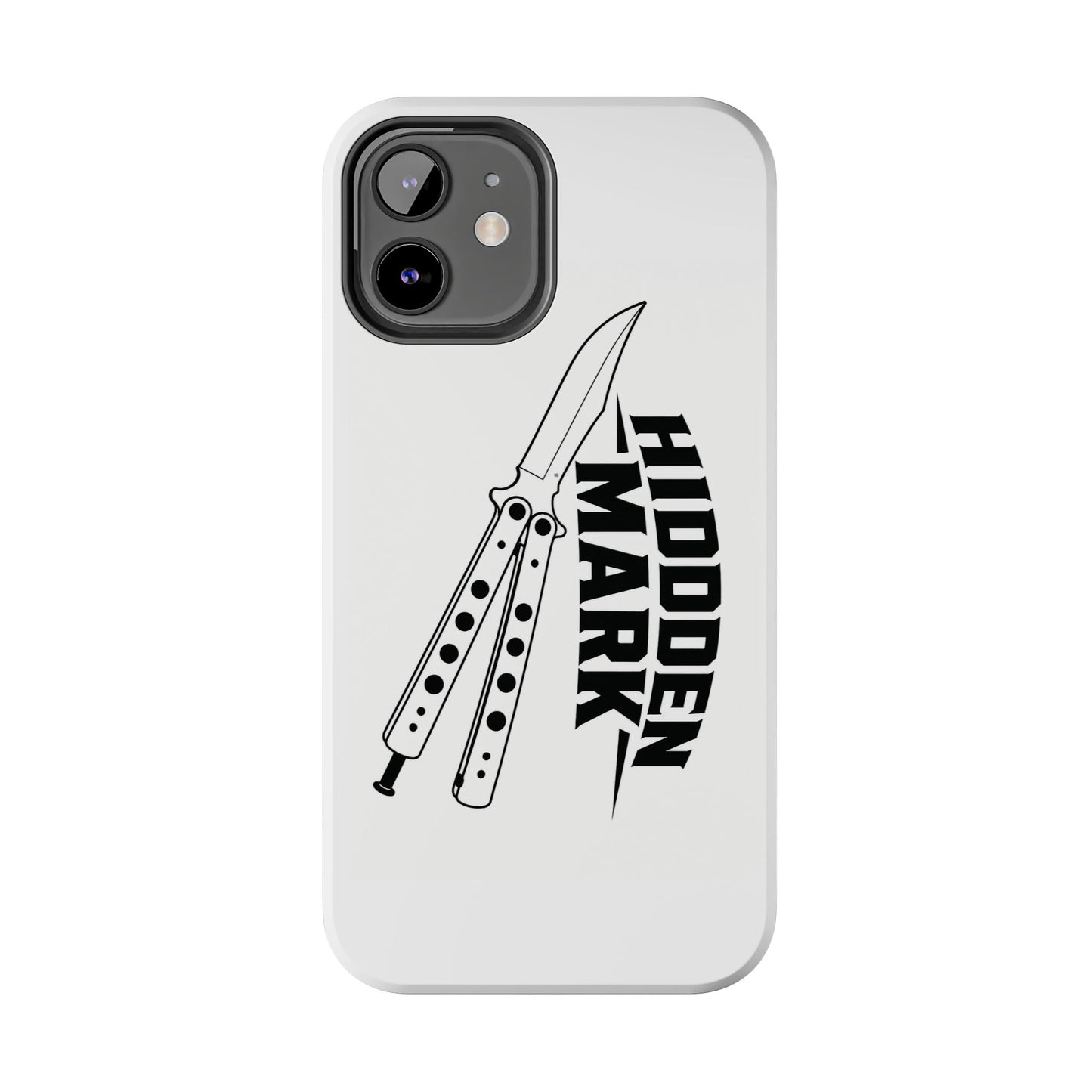 Hidden Mark Butterfly Knife Phone Case