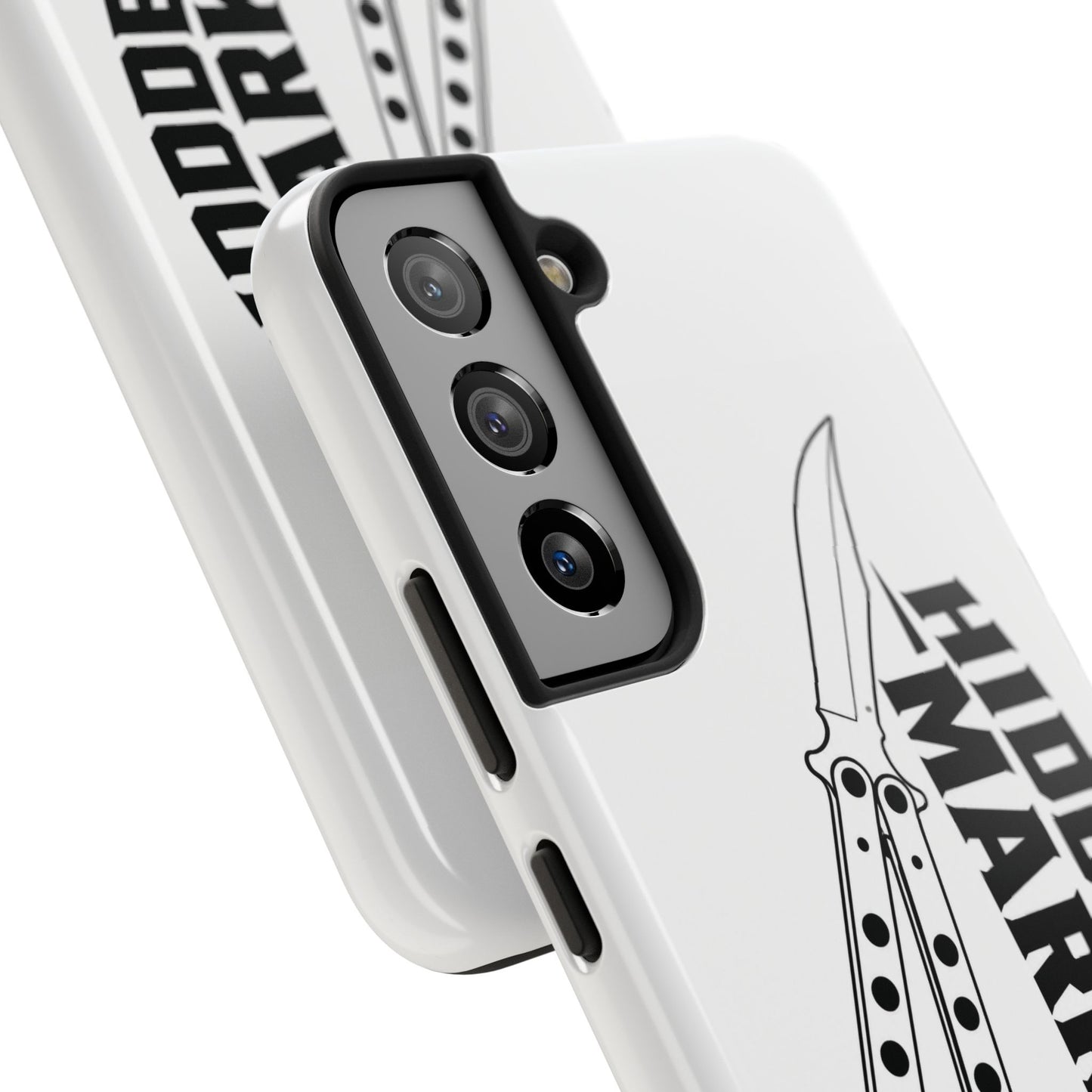 Hidden Mark Butterfly Knife Phone Case