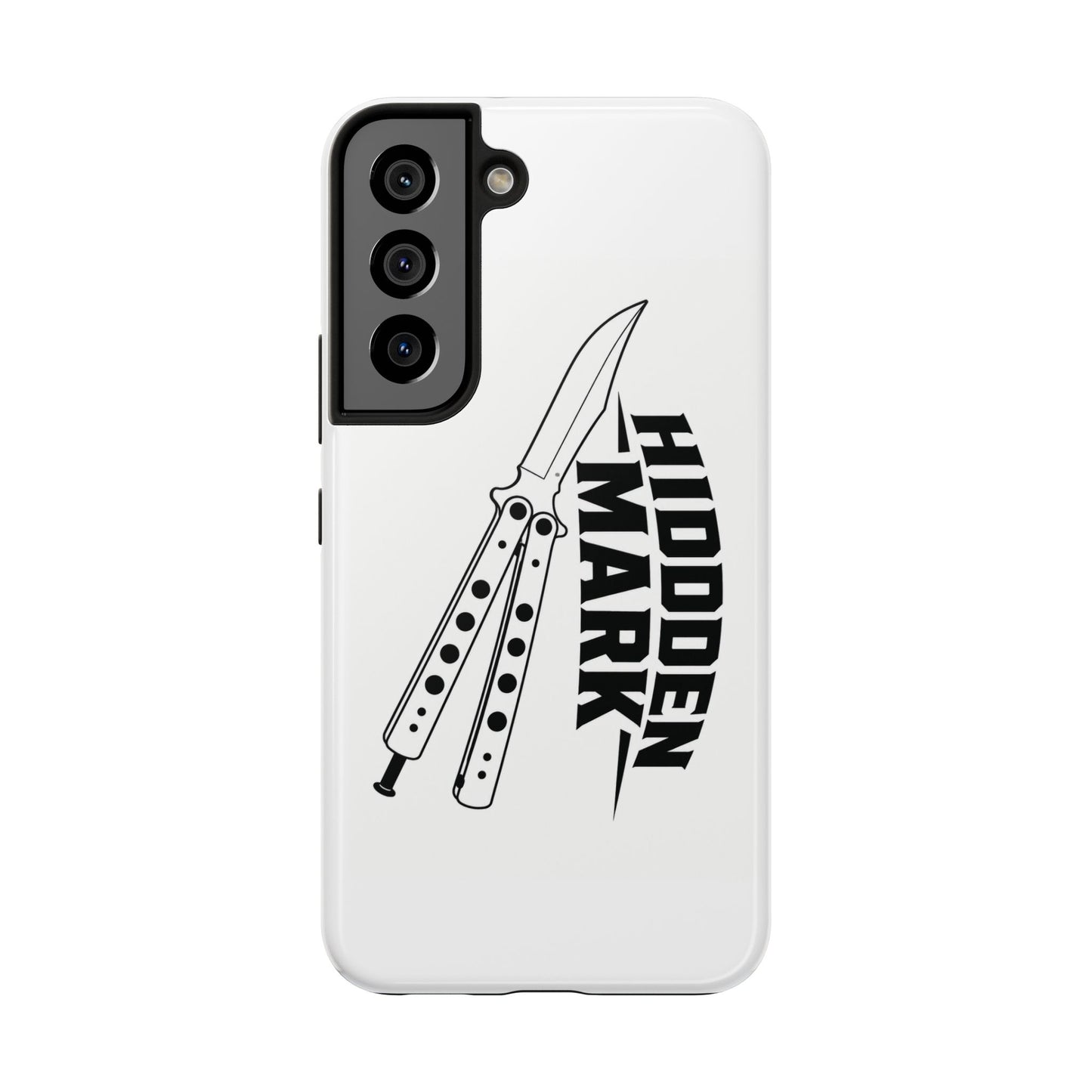 Hidden Mark Butterfly Knife Phone Case