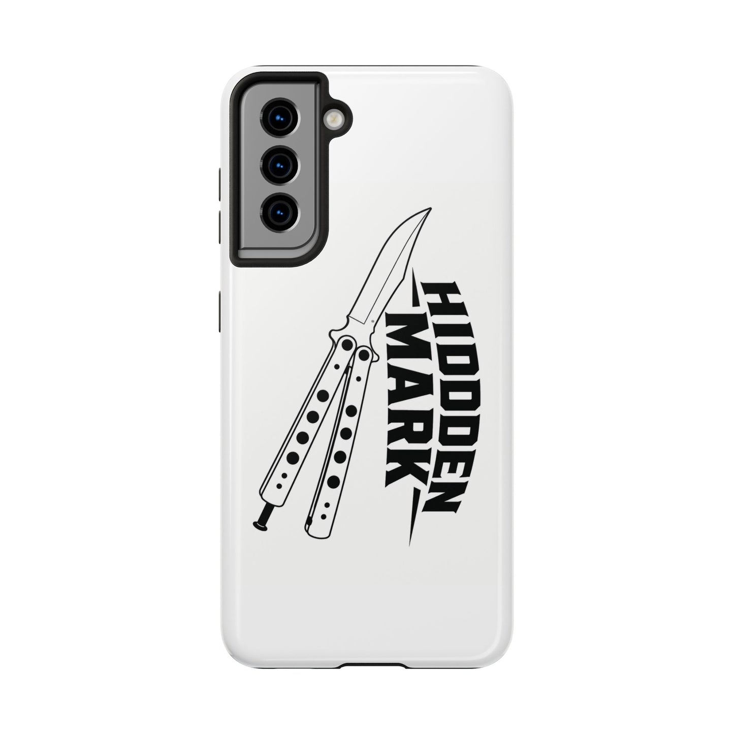 Hidden Mark Butterfly Knife Phone Case