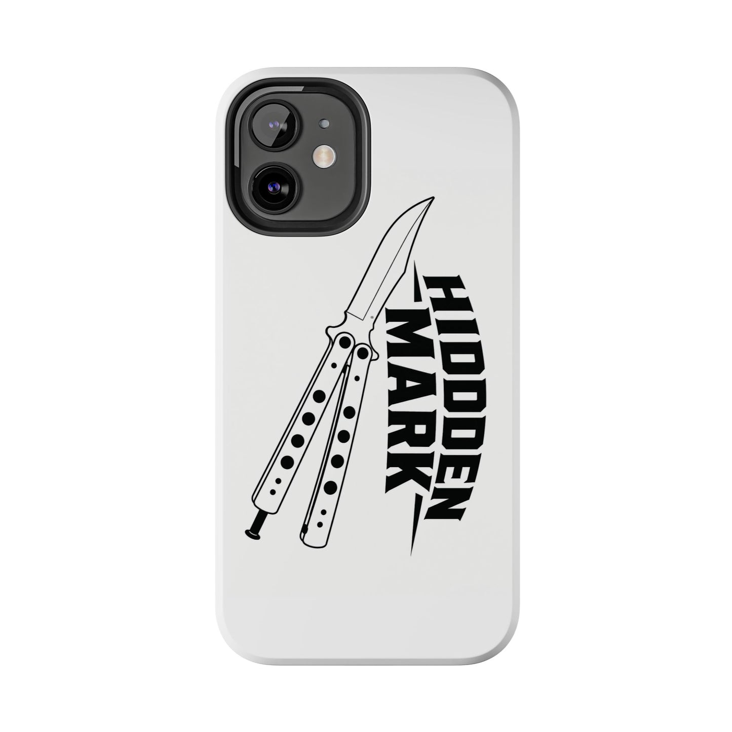 Hidden Mark Butterfly Knife Phone Case