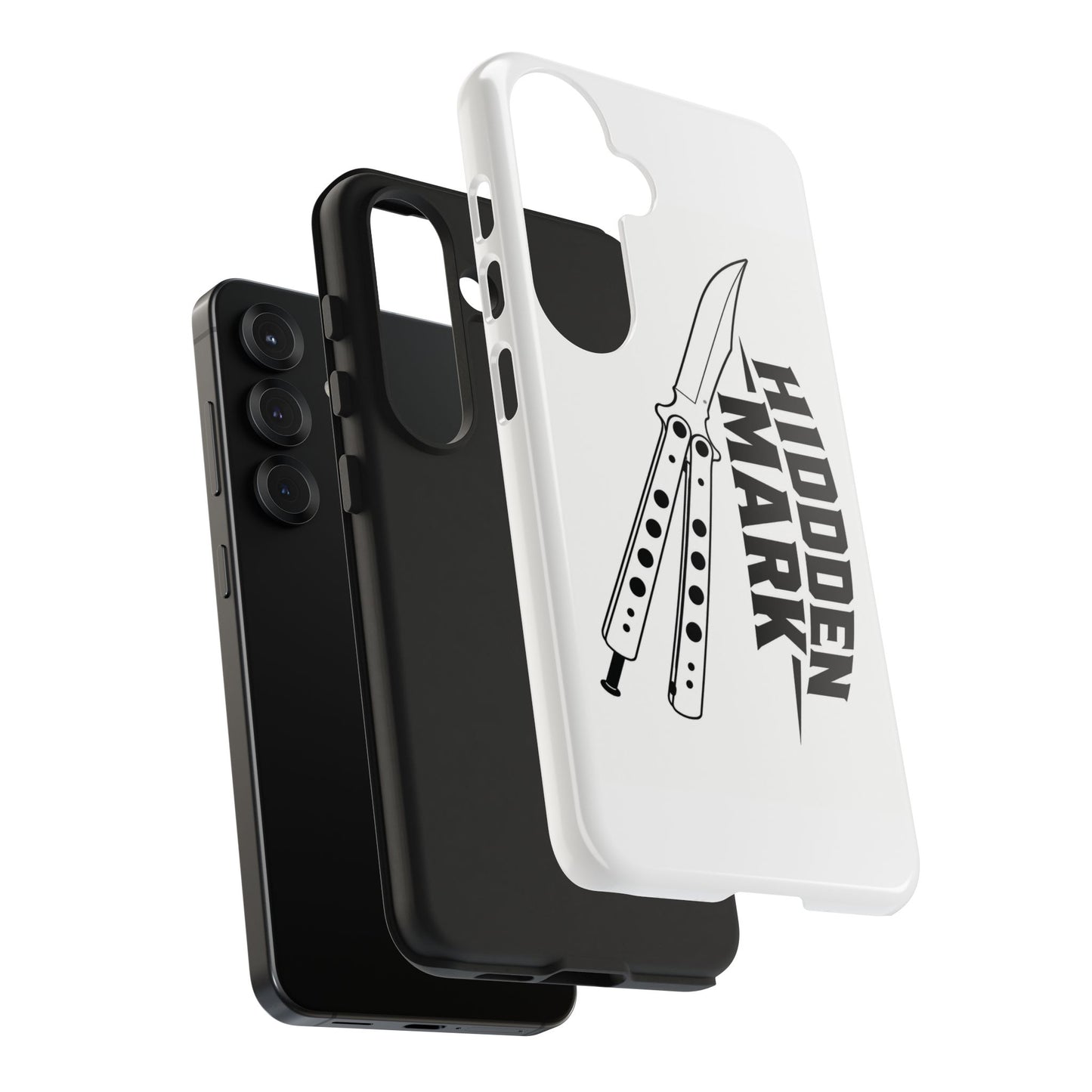 Hidden Mark Butterfly Knife Phone Case
