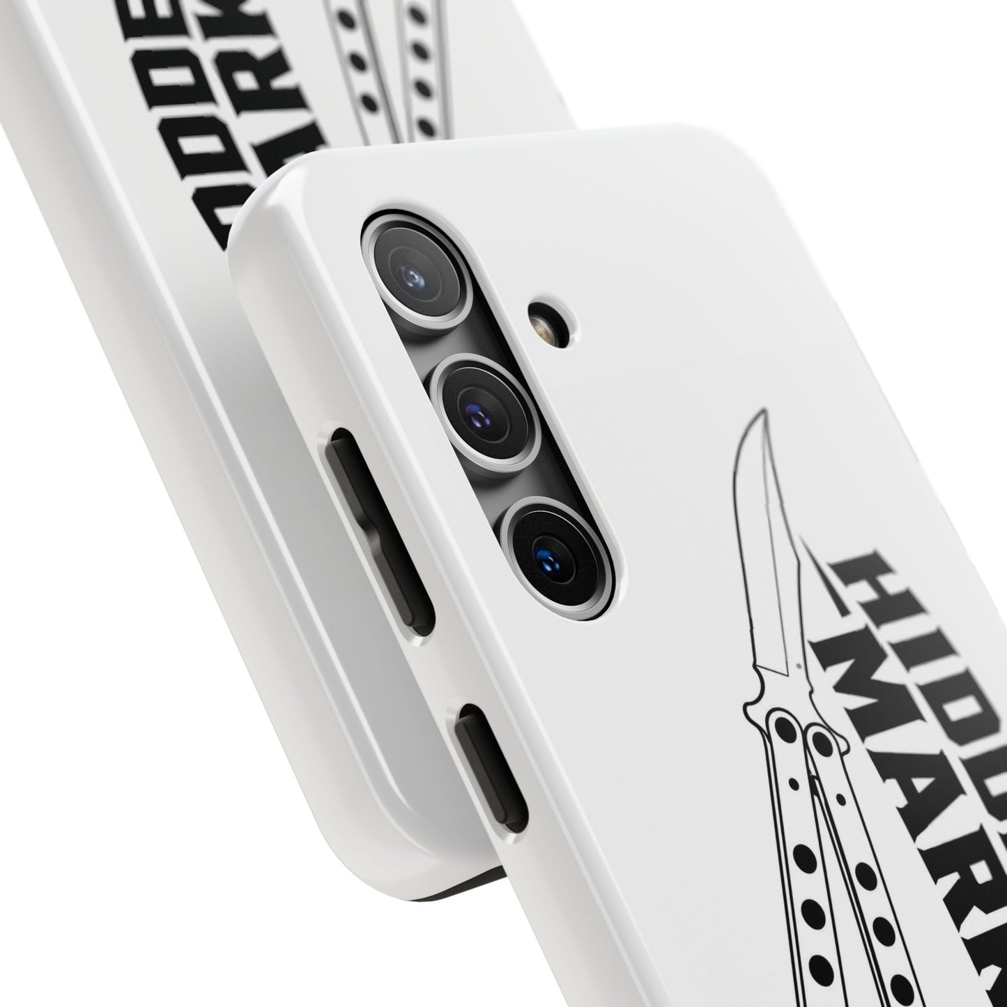 Hidden Mark Butterfly Knife Phone Case