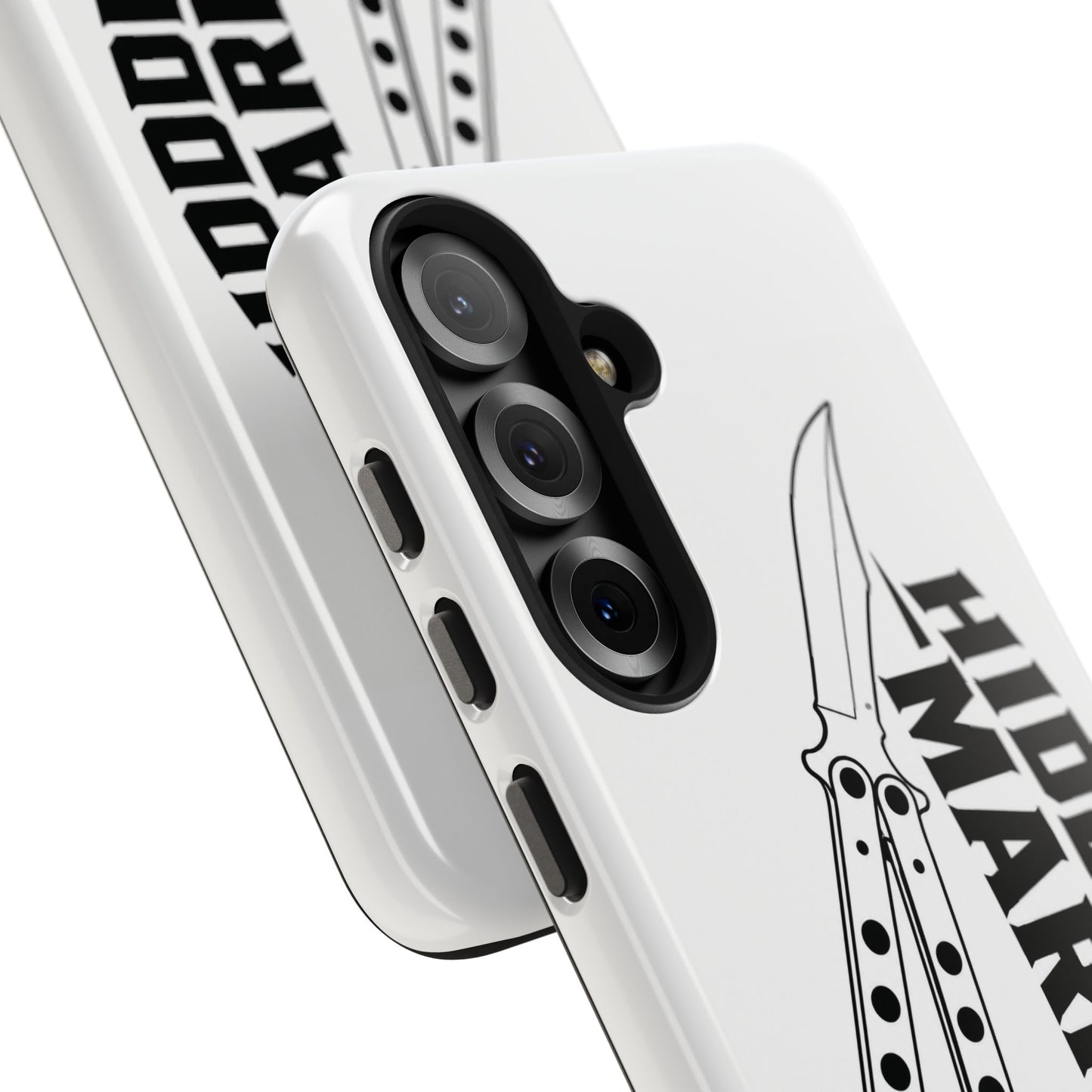Hidden Mark Butterfly Knife Phone Case