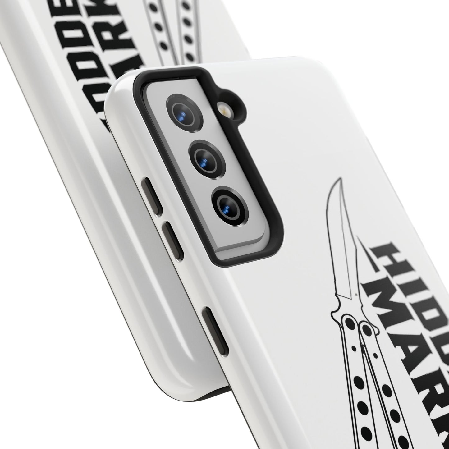 Hidden Mark Butterfly Knife Phone Case