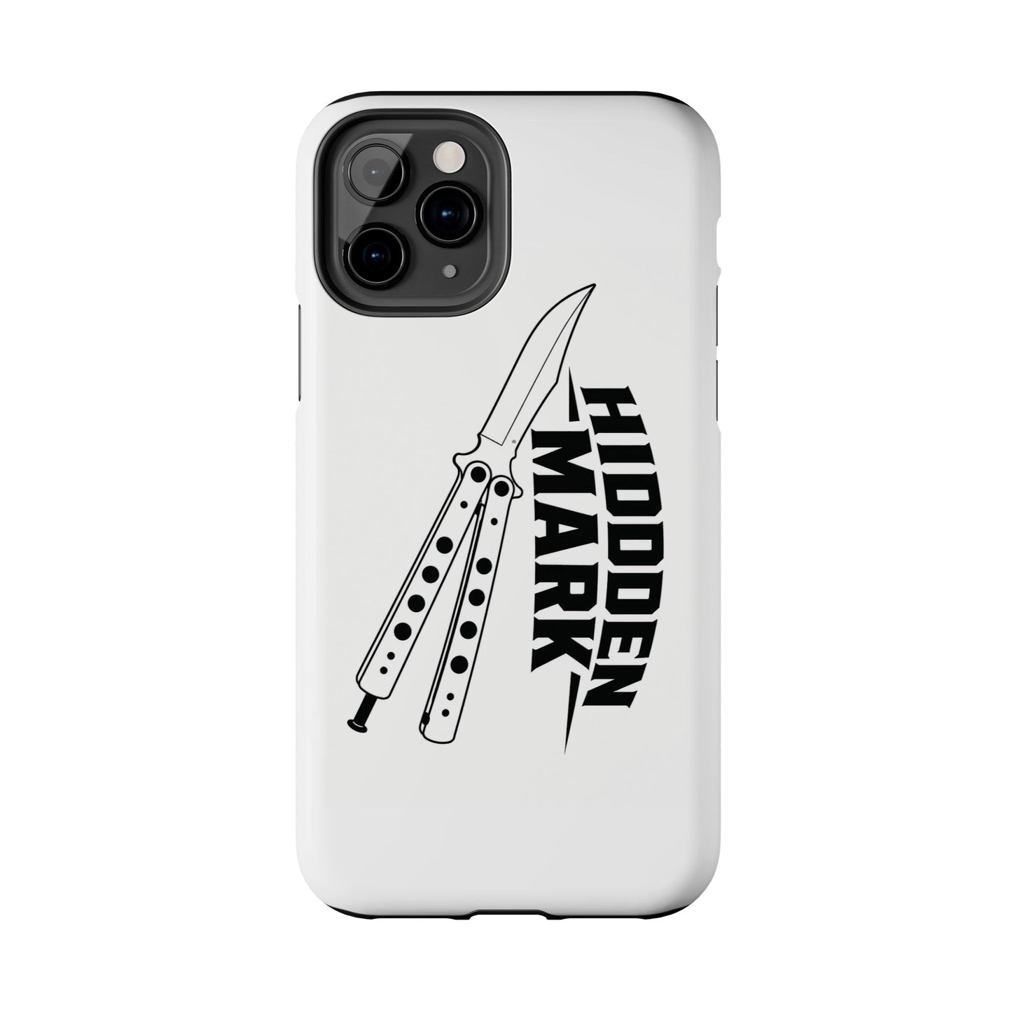 Hidden Mark Butterfly Knife Phone Case