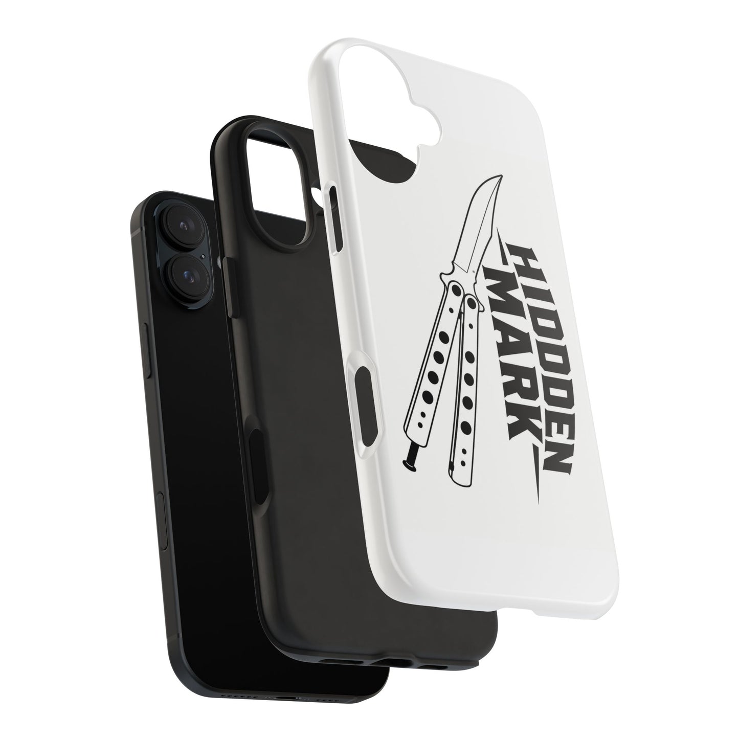 Hidden Mark Butterfly Knife Phone Case