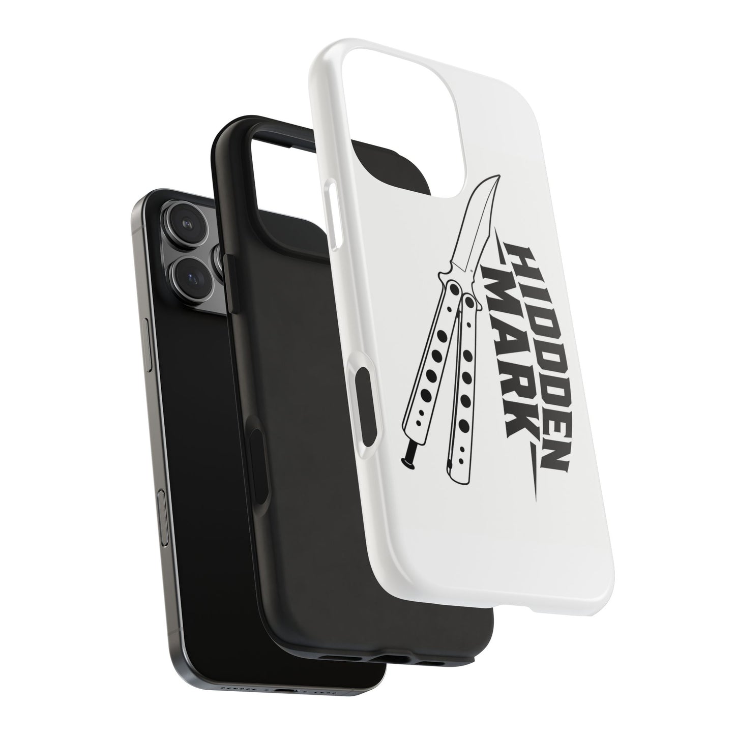 Hidden Mark Butterfly Knife Phone Case