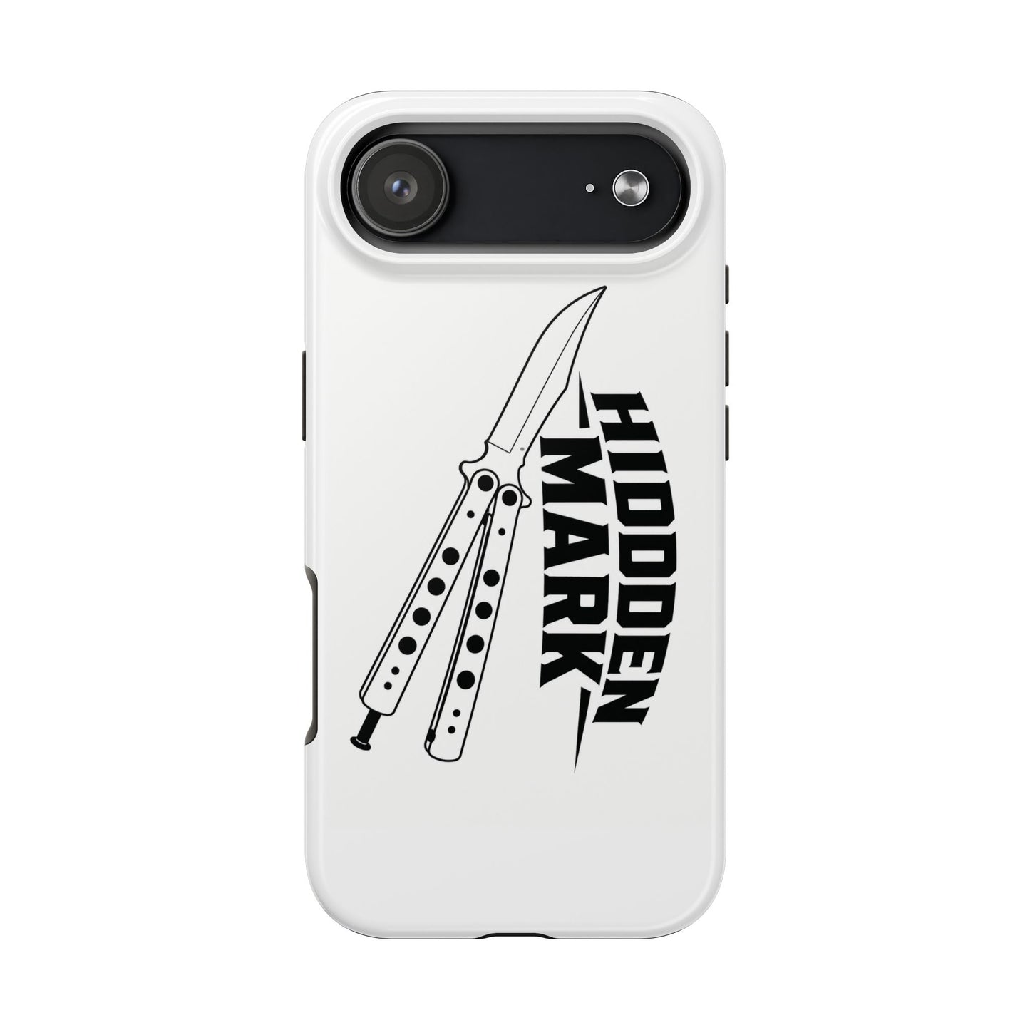 Hidden Mark Butterfly Knife Phone Case