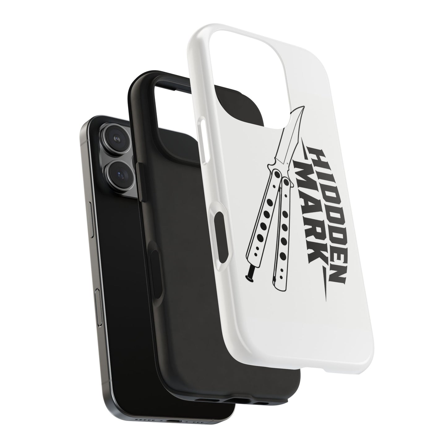 Hidden Mark Butterfly Knife Phone Case