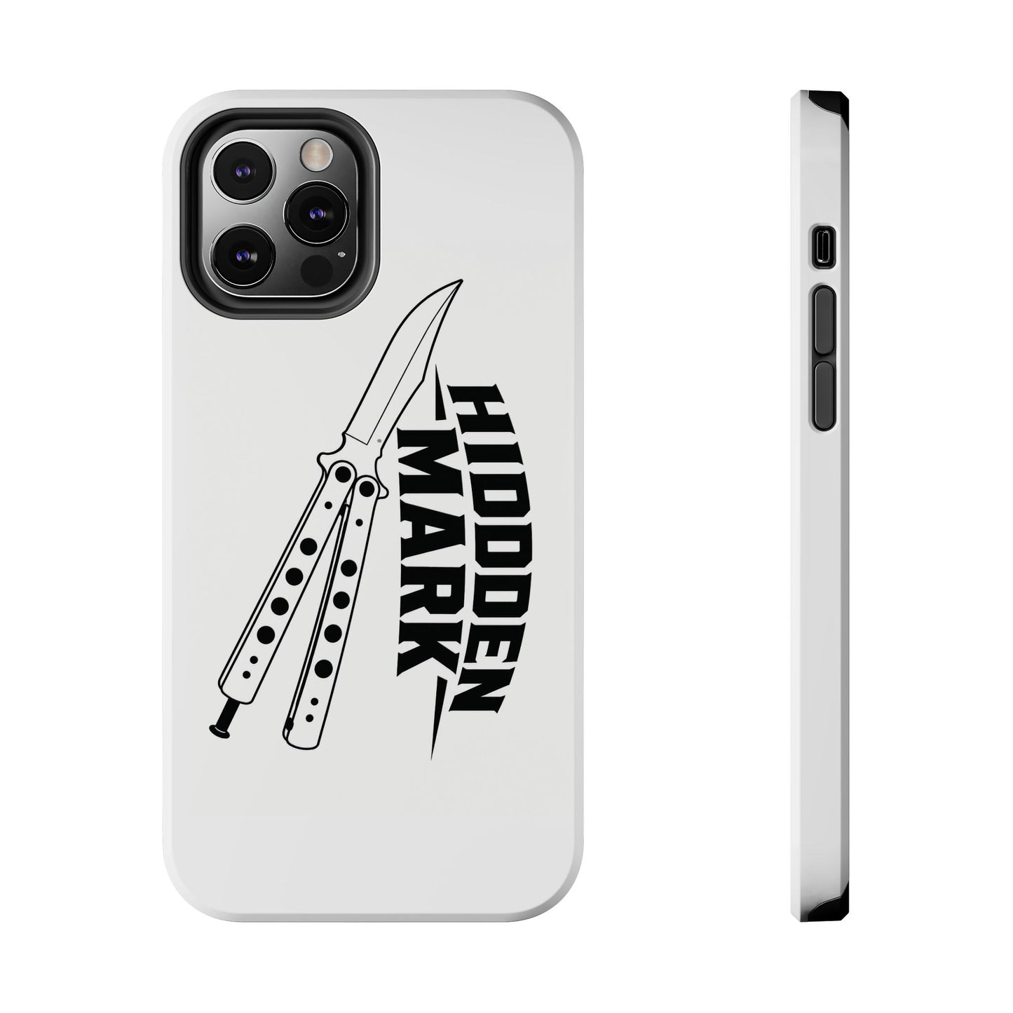 Hidden Mark Butterfly Knife Phone Case