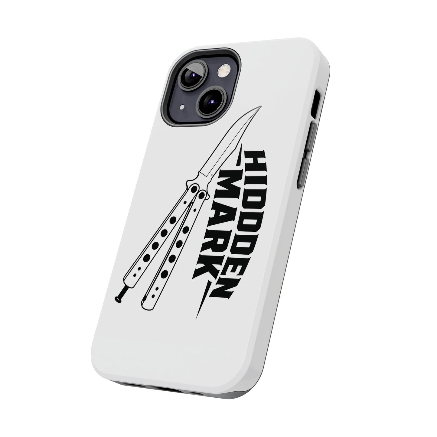 Hidden Mark Butterfly Knife Phone Case
