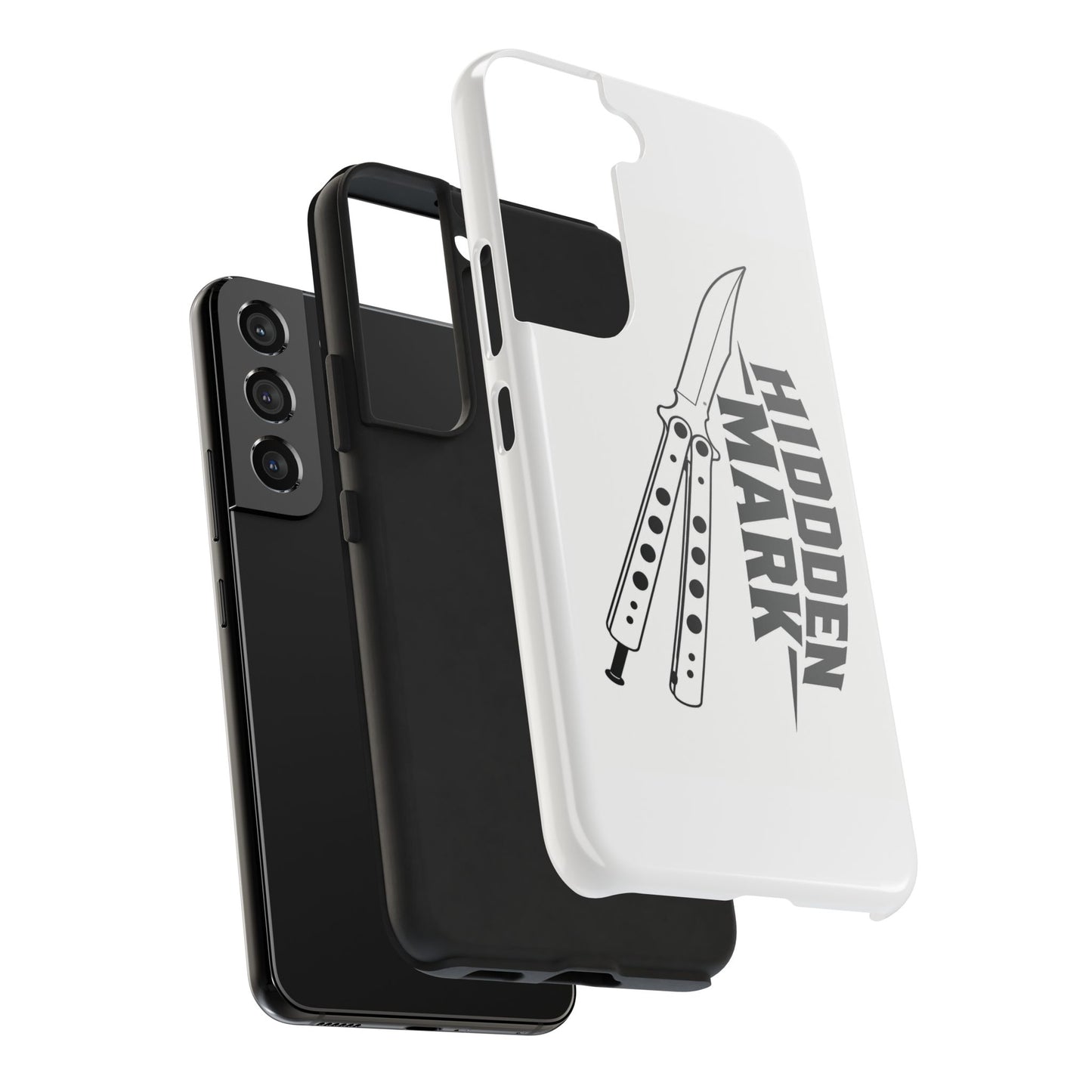 Hidden Mark Butterfly Knife Phone Case