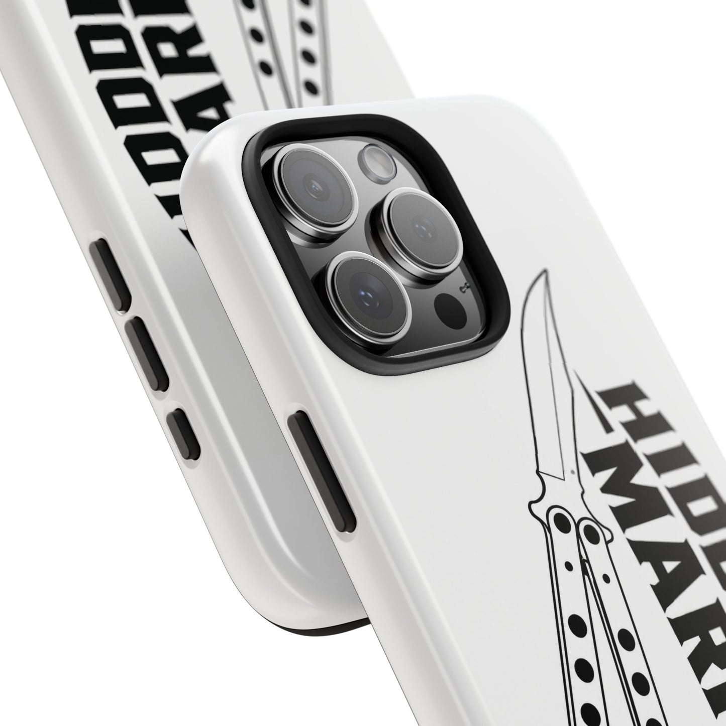 Hidden Mark Butterfly Knife Phone Case