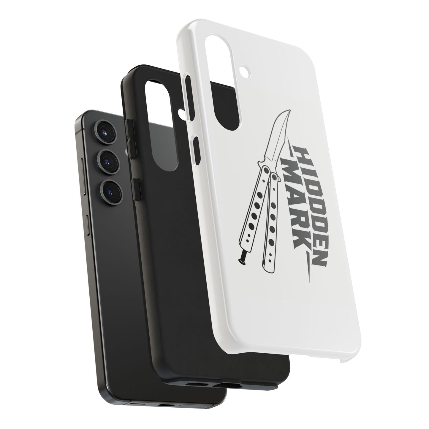 Hidden Mark Butterfly Knife Phone Case